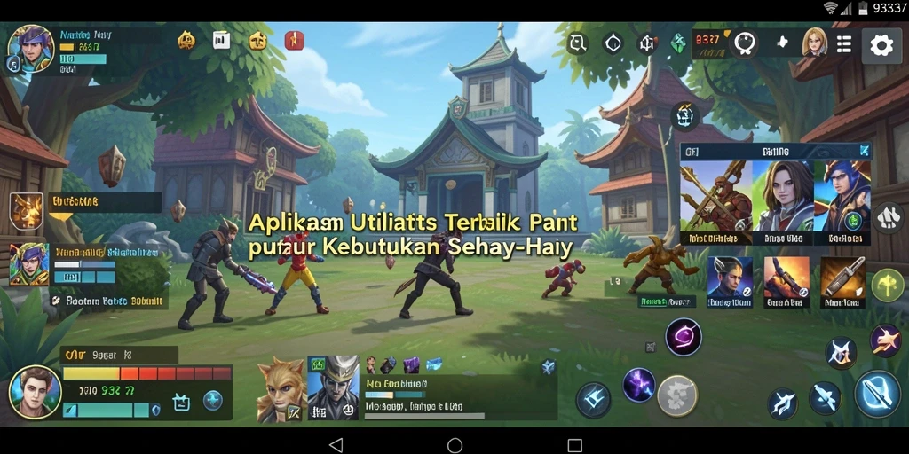 Tampilan antarmuka utama aplikasi Utility 93337 yang sederhana dan efektif.