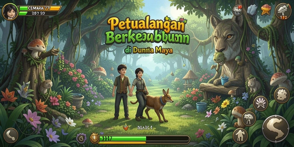 Tampilan gameplay CEMARA777 yang menggugah selera berkebun.