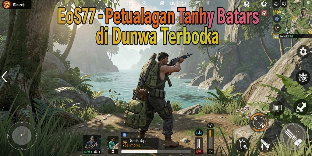 Tampilan gameplay menarik di dunia terbuka EOS77.