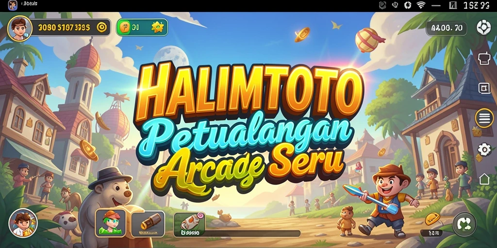 Tampilan menarik gameplay HALIMTOTO yang seru dan mendebarkan.