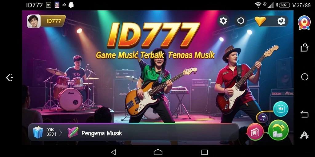 Tampilan antarmuka gameplay <strong>ID777</strong> yang penuh warna dan interaktif.