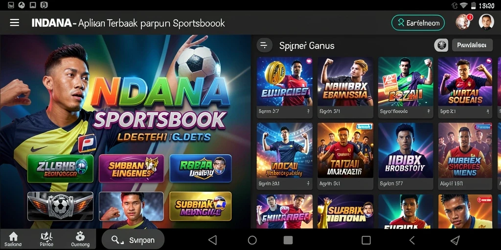 Tampilan menarik dari gameplay Sportsbook di INDAAA.