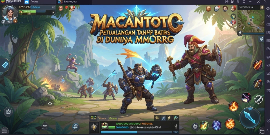 Screenshot gameplay <strong>MACANTOTO</strong> yang menampilkan aksi pertarungan yang seru.