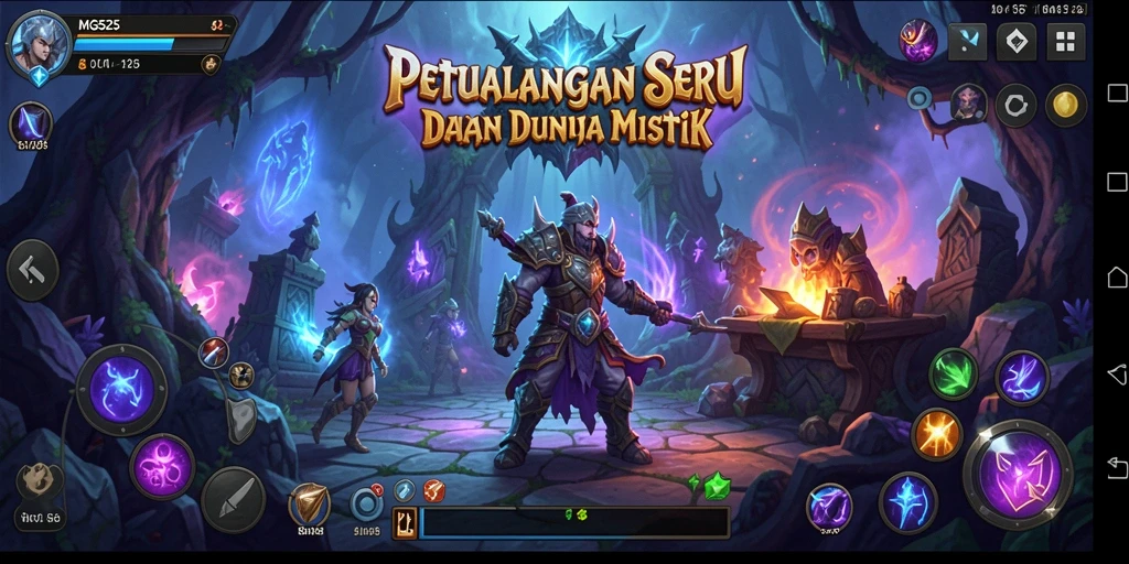 Tampilan gameplay MG525 yang menakjubkan dalam dunia petualangan.