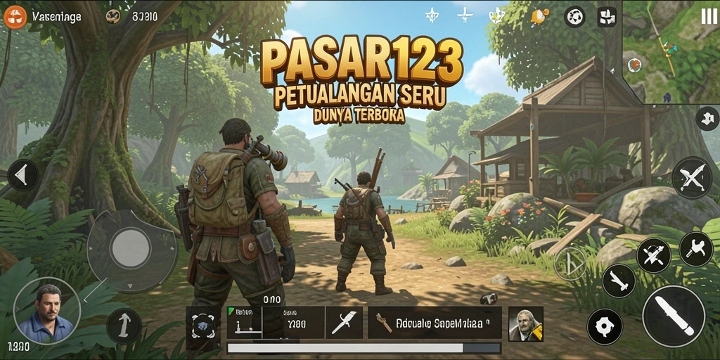 Screenshot menampilkan eksplorasi petualangan di dunia terbuka.