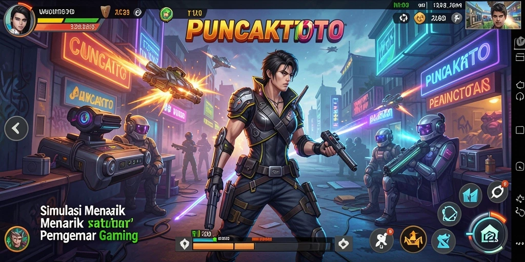 Tampilan screenshot gameplay PUNCAKTOTO menampilkan interaksi mendalam antar karakter.