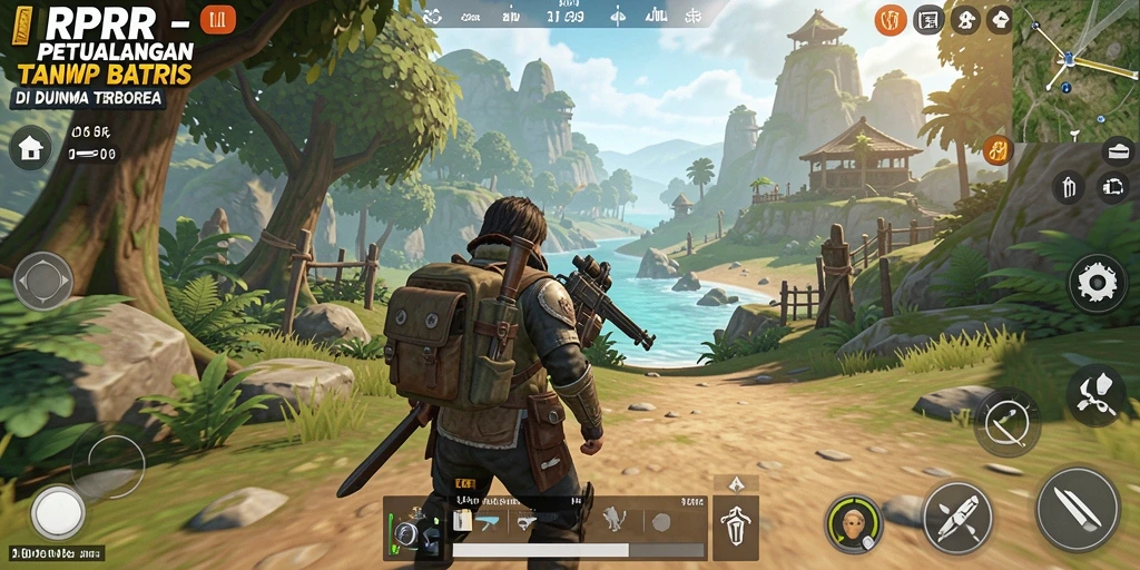 Gameplay RPRR yang menampilkan petualangan luar biasa di dunia terbuka.