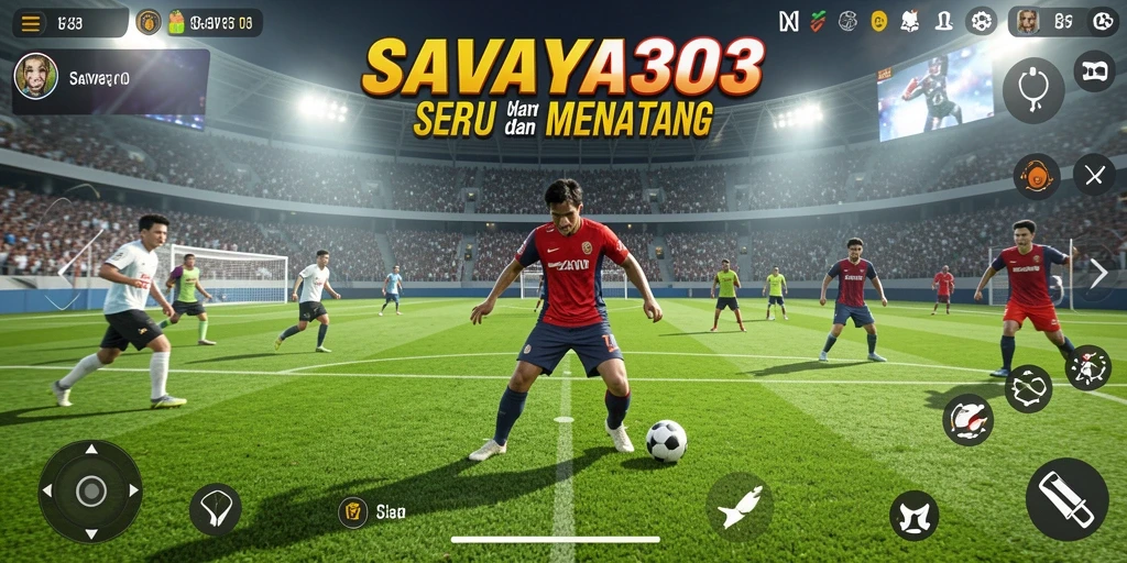 Tampilan menarik dari gameplay olahraga yang seru dan kompetitif.