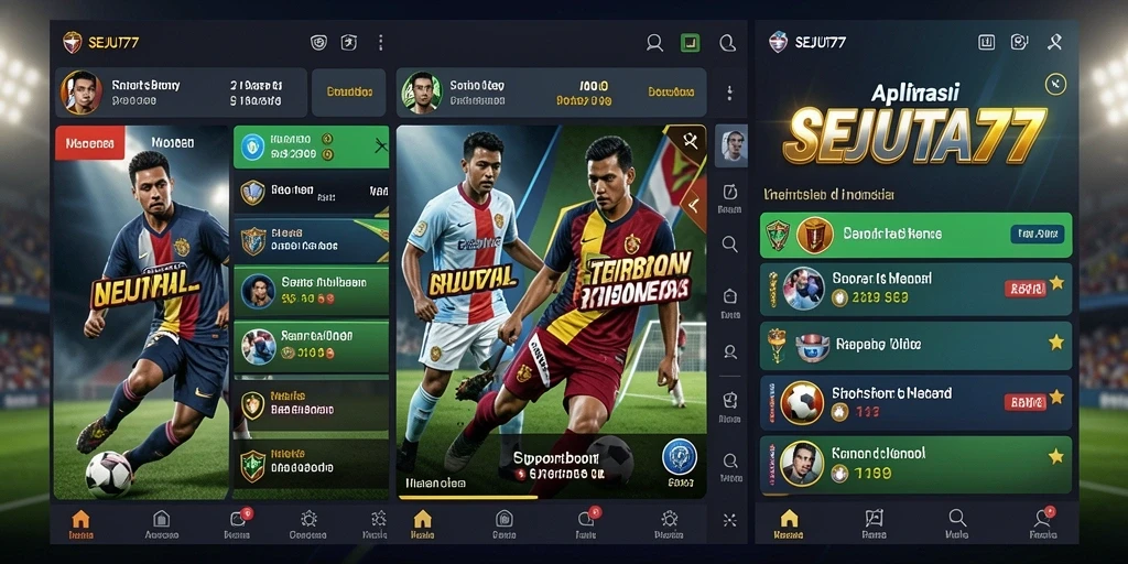 Tampilan menarik dari gameplay SEJUTA77 dalam taruhan olahraga.