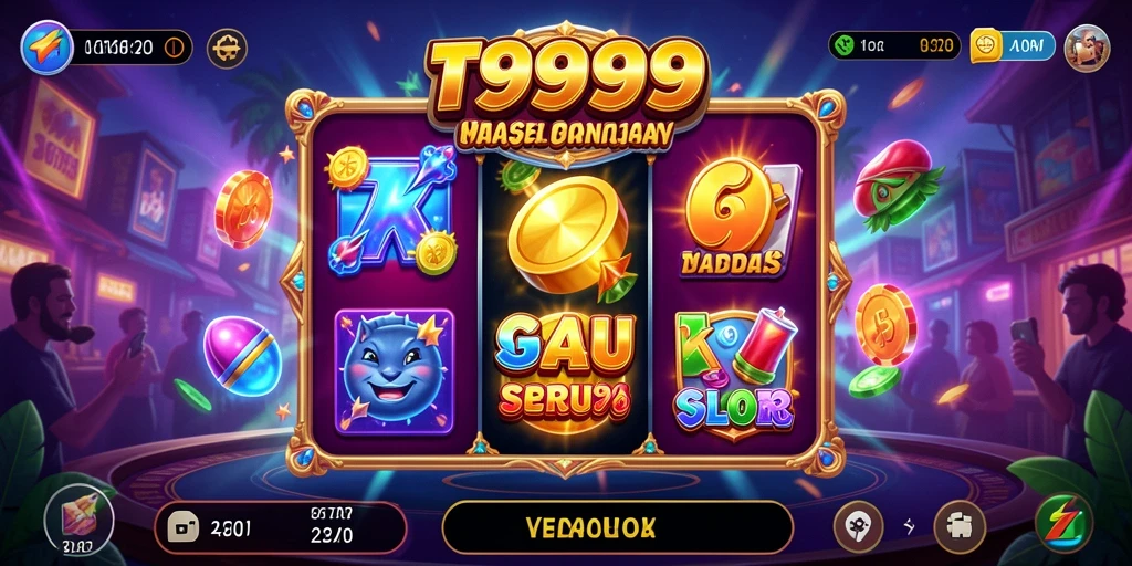 Tangkapan layar gameplay Slot T9999 yang menarik dan menghibur.