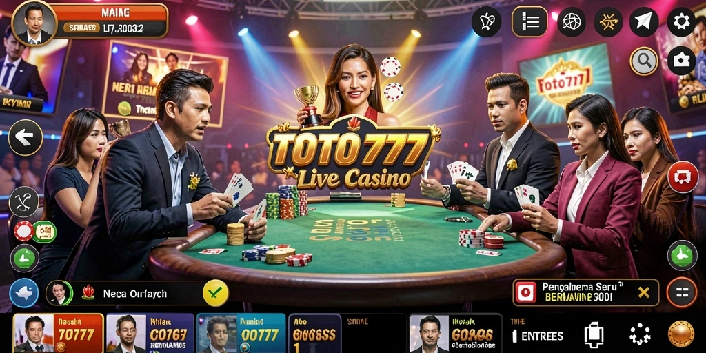 Tampilan gameplay menarik dari TOTO777 di Live Casino.